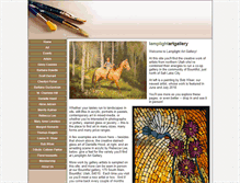 Tablet Screenshot of lamplightartgallery.com